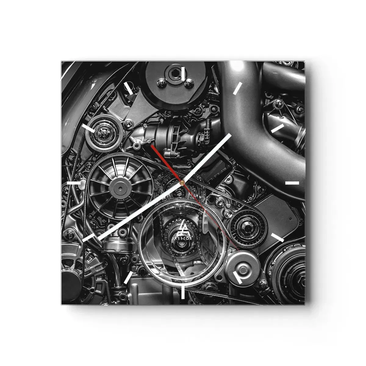 Nástěnné hodiny - Poezie mechaniky - 40x40 cm