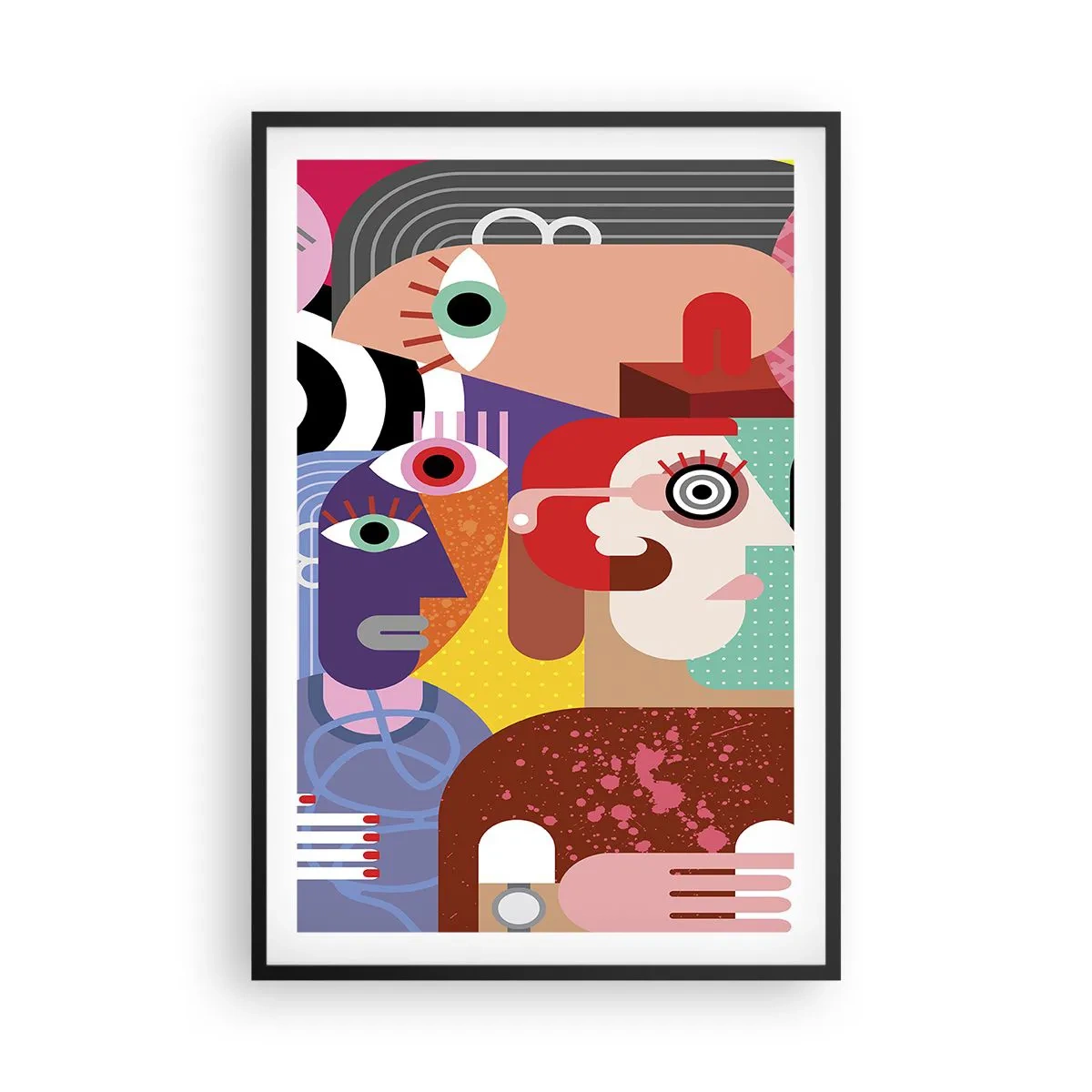 Plakát v černém rámu - My od pána Picassa - 61x91 cm