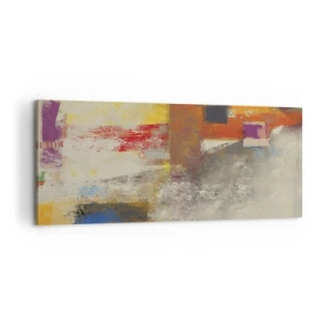 Obraz na plátně - Geometrie barev - 120x50 cm