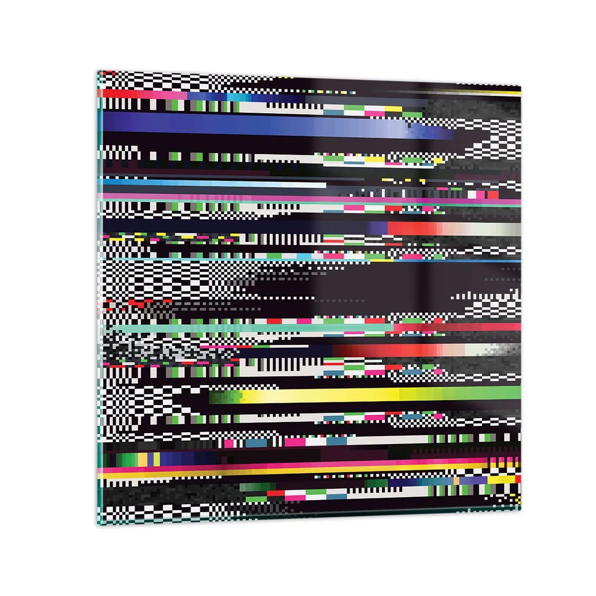 Obraz na skle - Kontrolní obraz skutečnosti - 60x60 cm