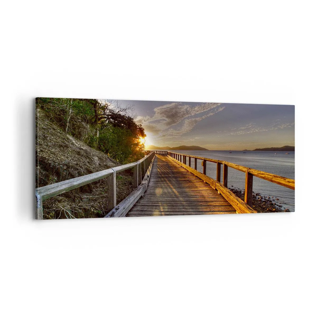 Obraz na plátně - Jít, stále jít směrem ke slunci - 120x50 cm