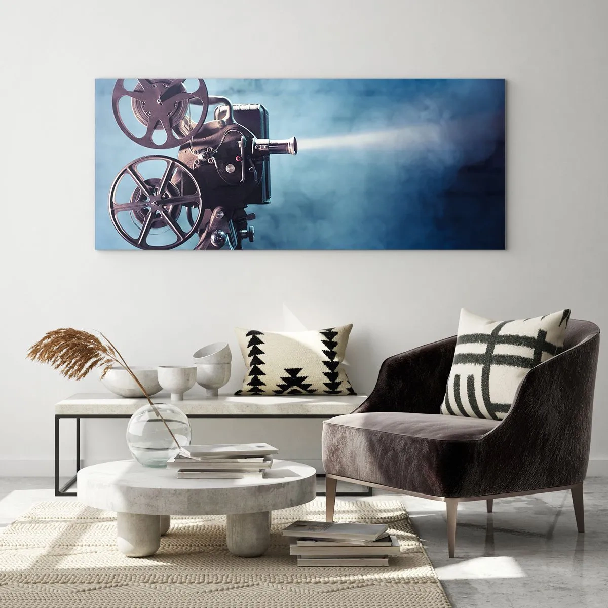 Obraz na skle - Ve starém kině - 100x40 cm