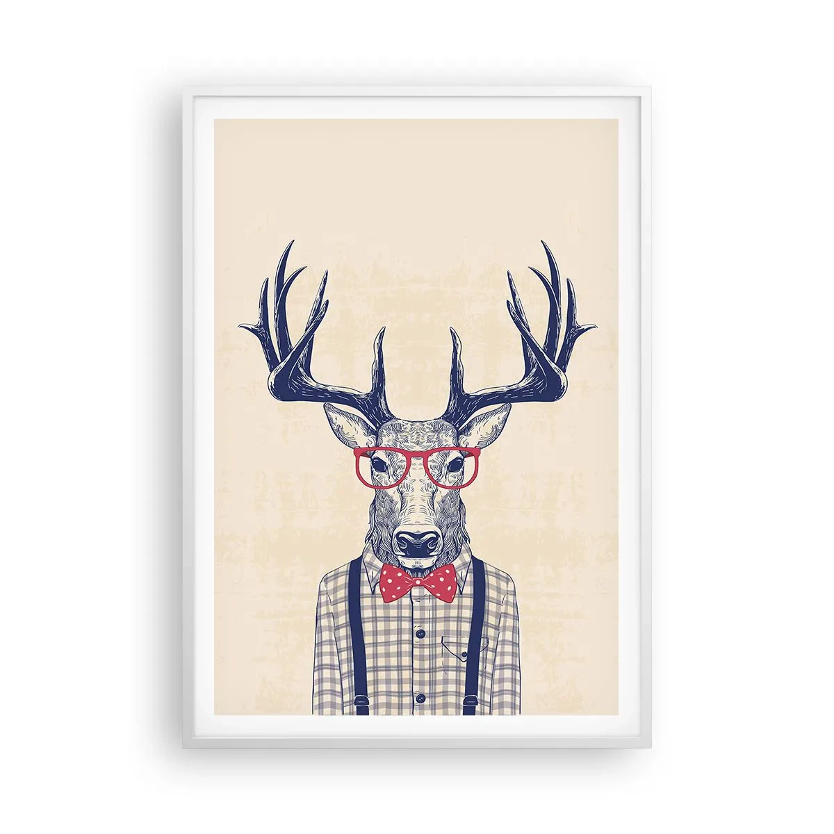 Plakát v bílém rámu - Zábavná extravagance - 70x100 cm