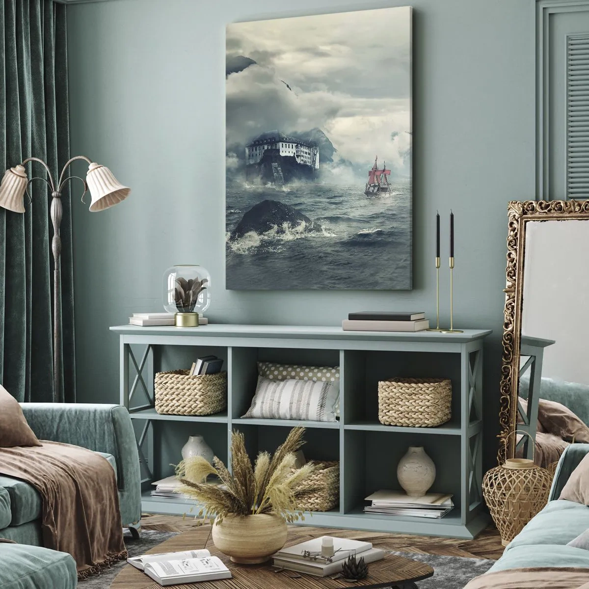 Obraz na plátně - V kouzelných vodách - 55x100 cm