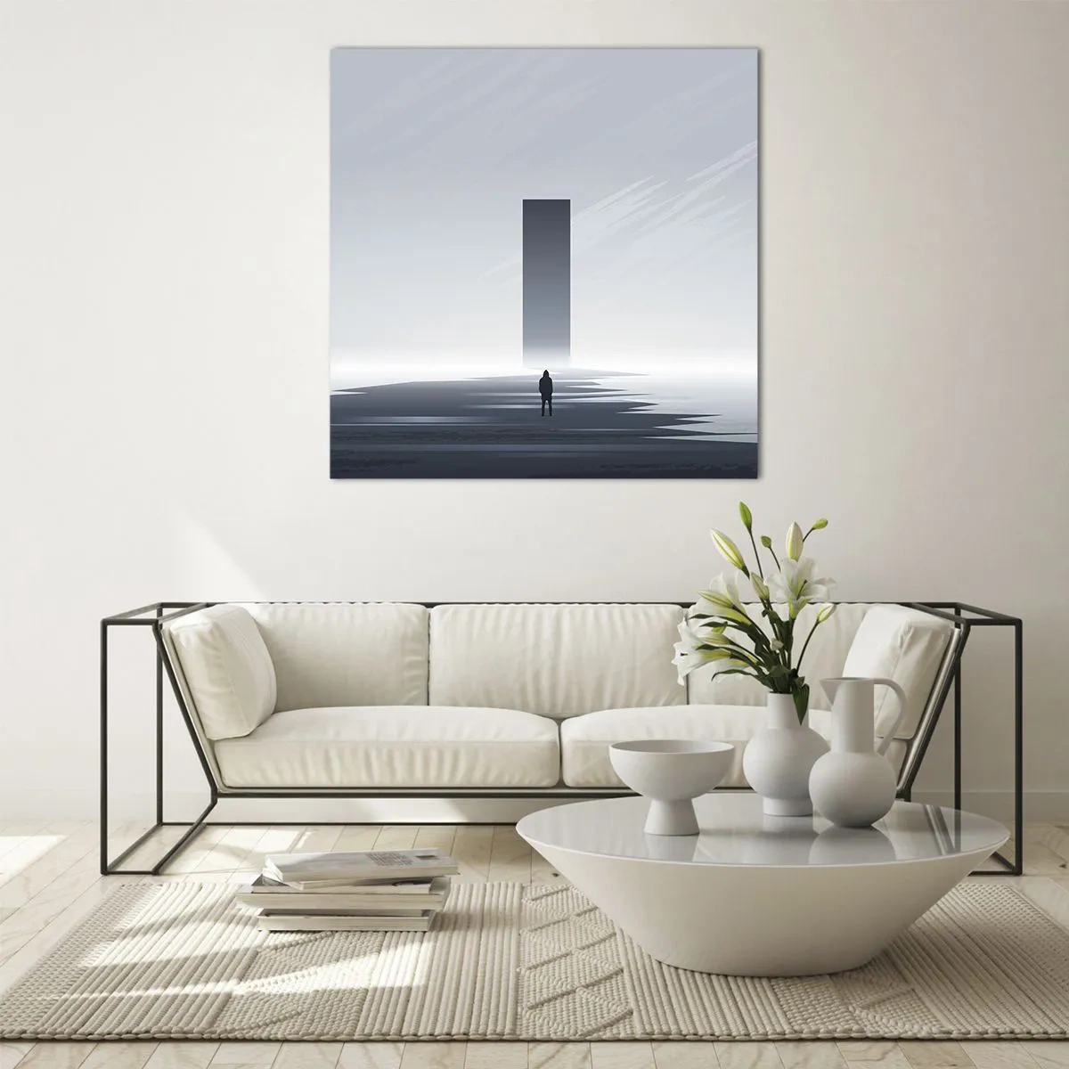 Obraz na skle - Příležitost nebo hrozba? - 50x50 cm