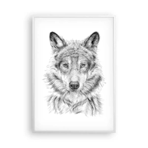 Plakát v bílém rámu - Rozený vůdce - 70x100 cm