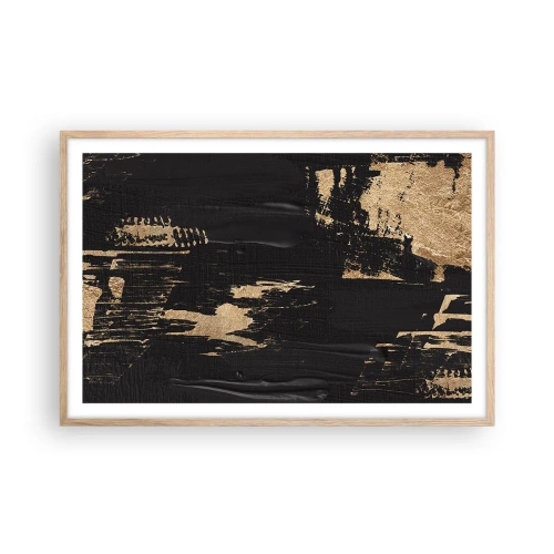 Plakát v rámu světlý dub - Stopa doteku - 91x61 cm