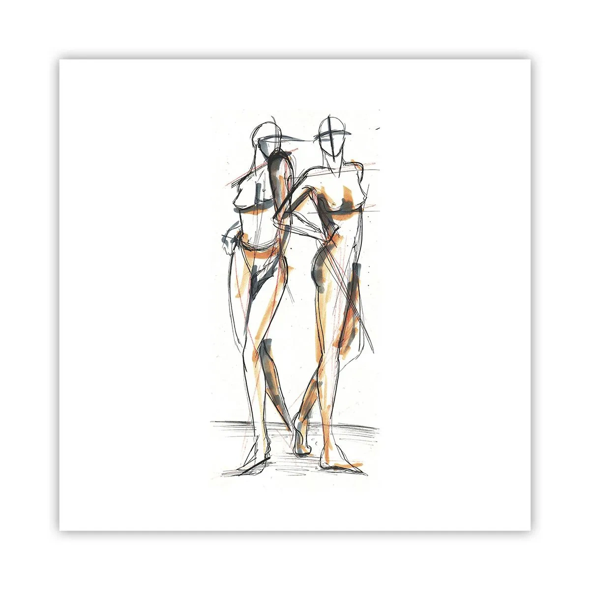 Plakát - Studie šarmu - 60x60 cm