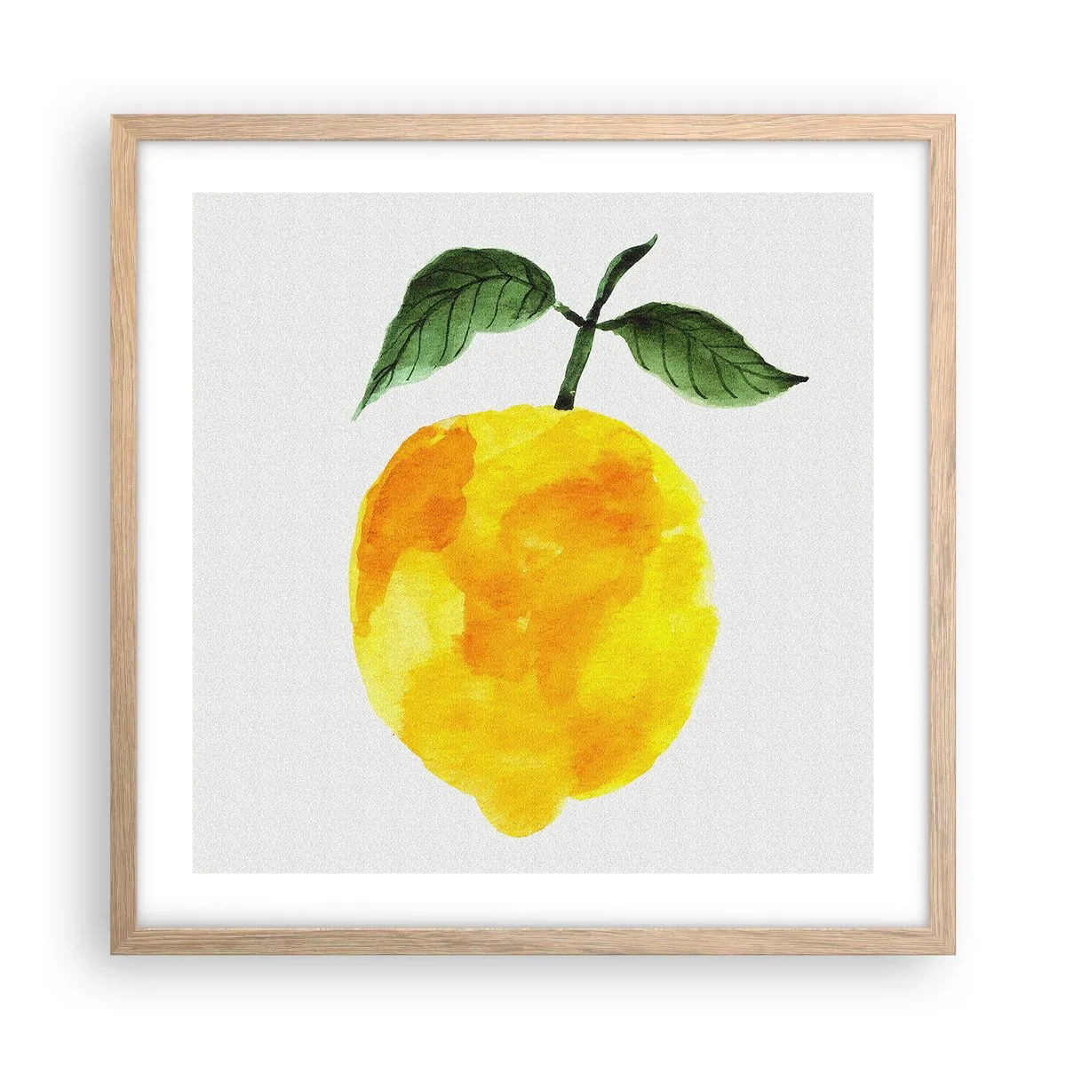 Plakát v rámu světlý dub - Jak poznat chuť slunce - 50x50 cm