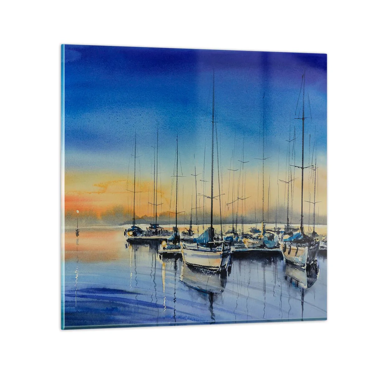 Obraz na skle - Konec dobrého dne - 50x50 cm