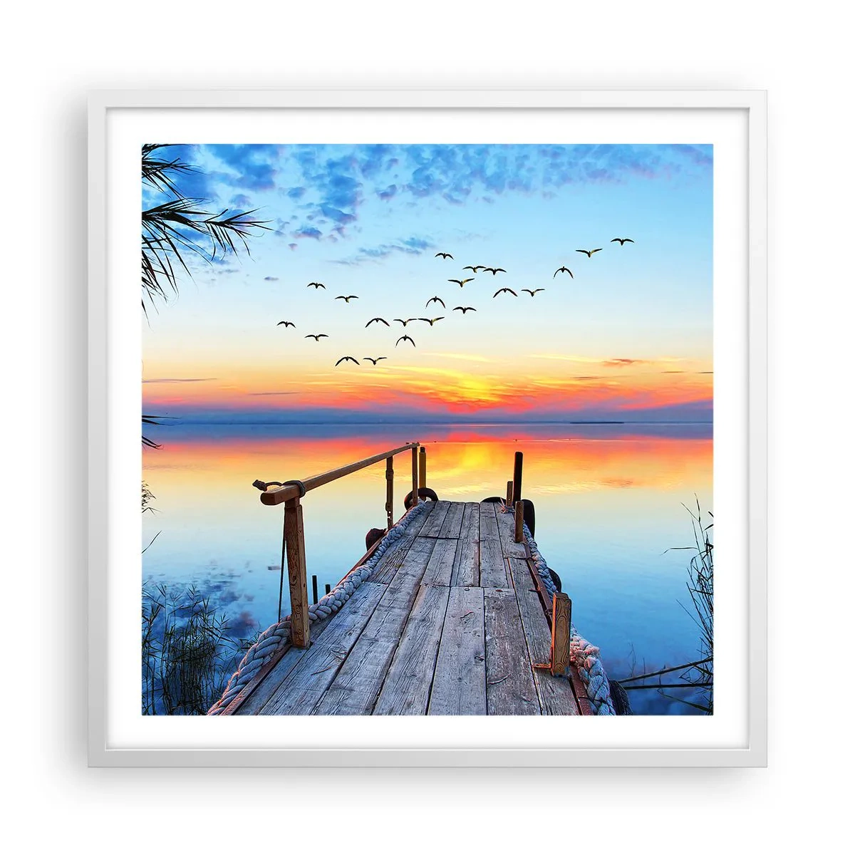 Plakát v bílém rámu - Je čas vrátit se… - 60x60 cm
