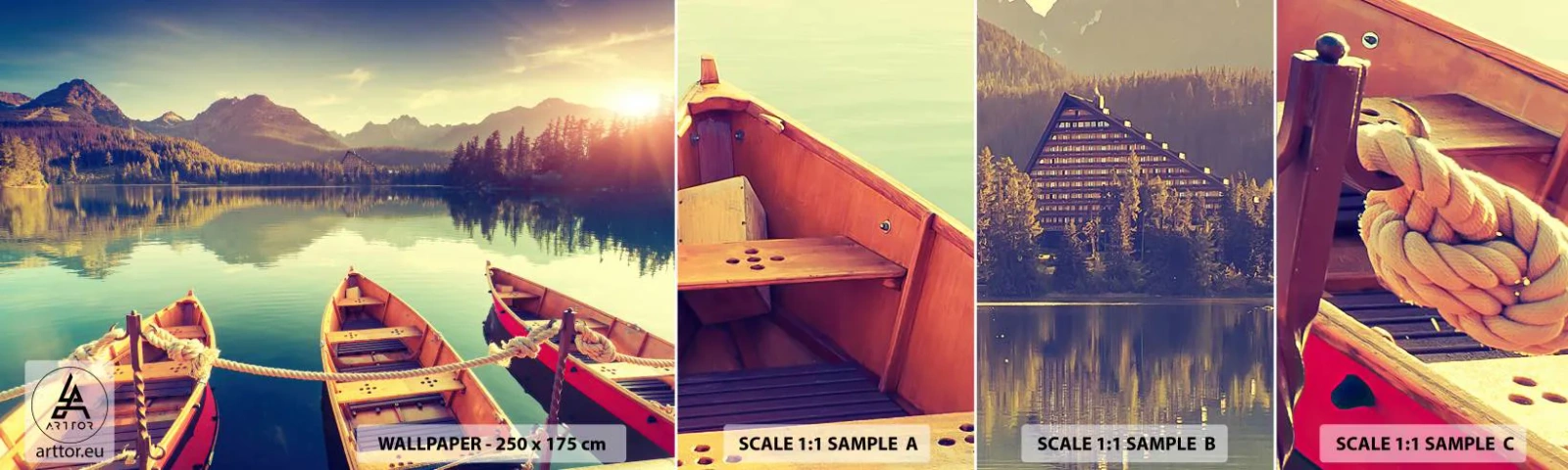 Fototapeta Vzorek Standard Eco - Žít podle jejich zákonů - Krajina, hory, jezero - 100x30 cm