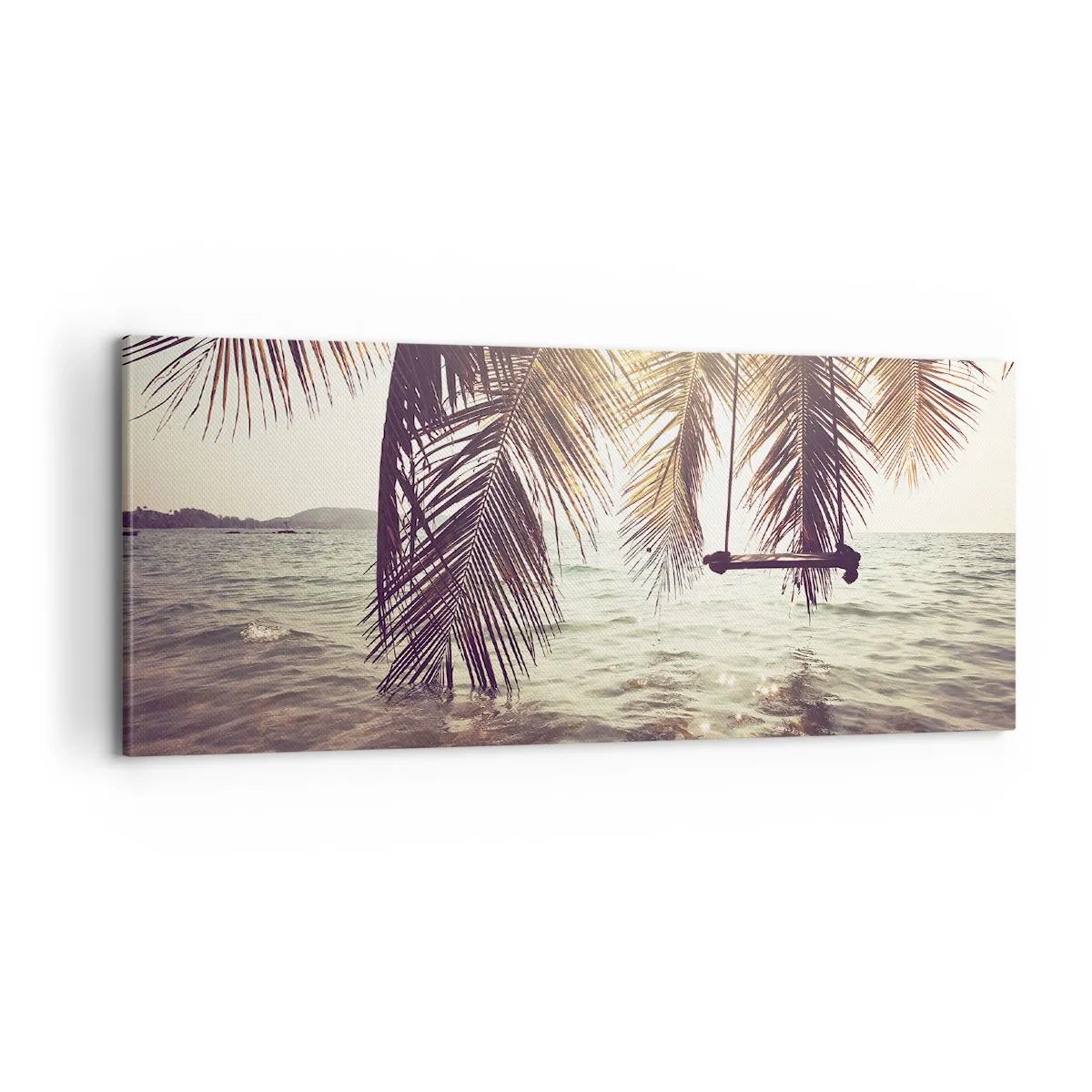 Obraz na plátně - Houpat se libovolně v oblacích - 100x40 cm