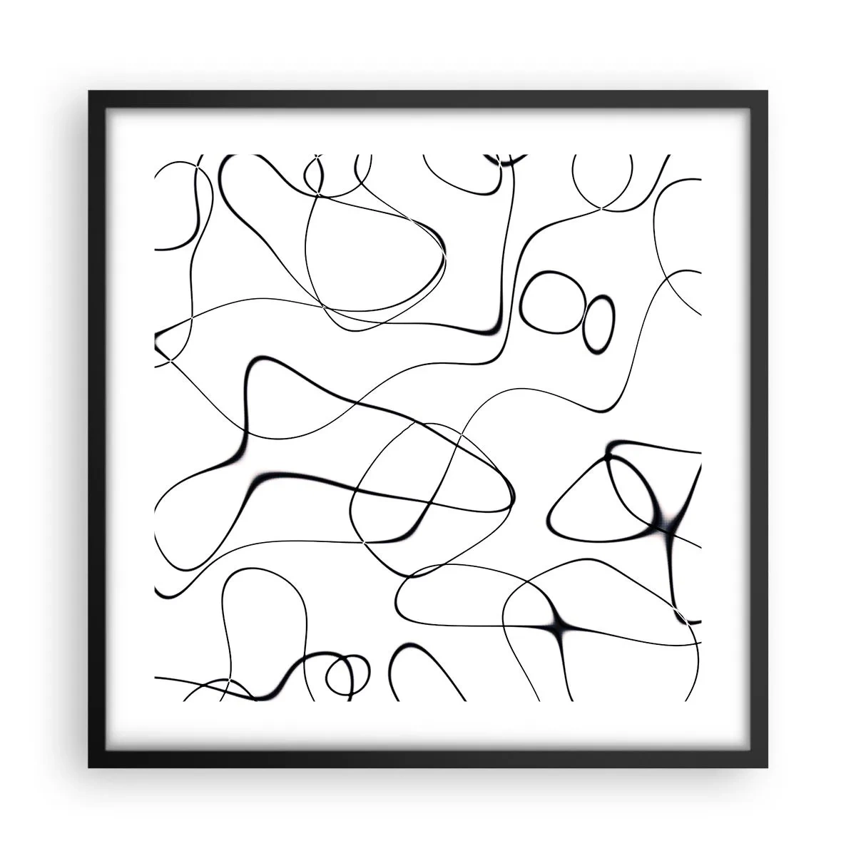 Plakát v černém rámu - Cesty života, zákruty osudu - 50x50 cm