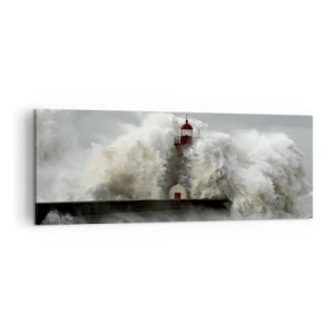 Obraz na plátně - Hněv oceánu - 140x50 cm