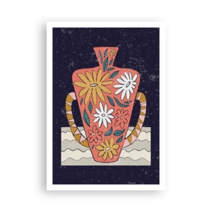 Plakát - Malovaný džbán - 70x100 cm