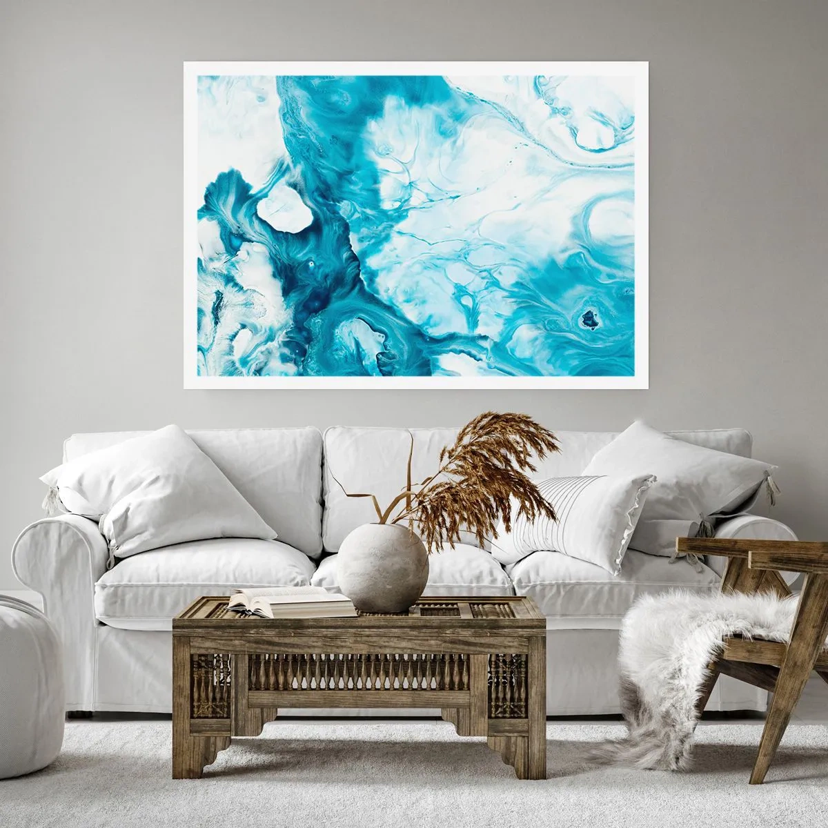 Plakát - Modrý koncert - 70x50 cm