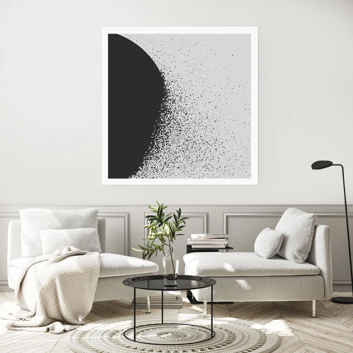 Plakát - Pohyb částic - 40x40 cm