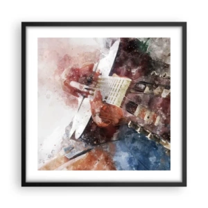 Plakát v černém rámu - Co si o tom myslíš? - 50x50 cm