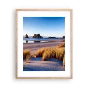 Plakát v rámu světlý dub - Pro hledače klidu - 40x50 cm