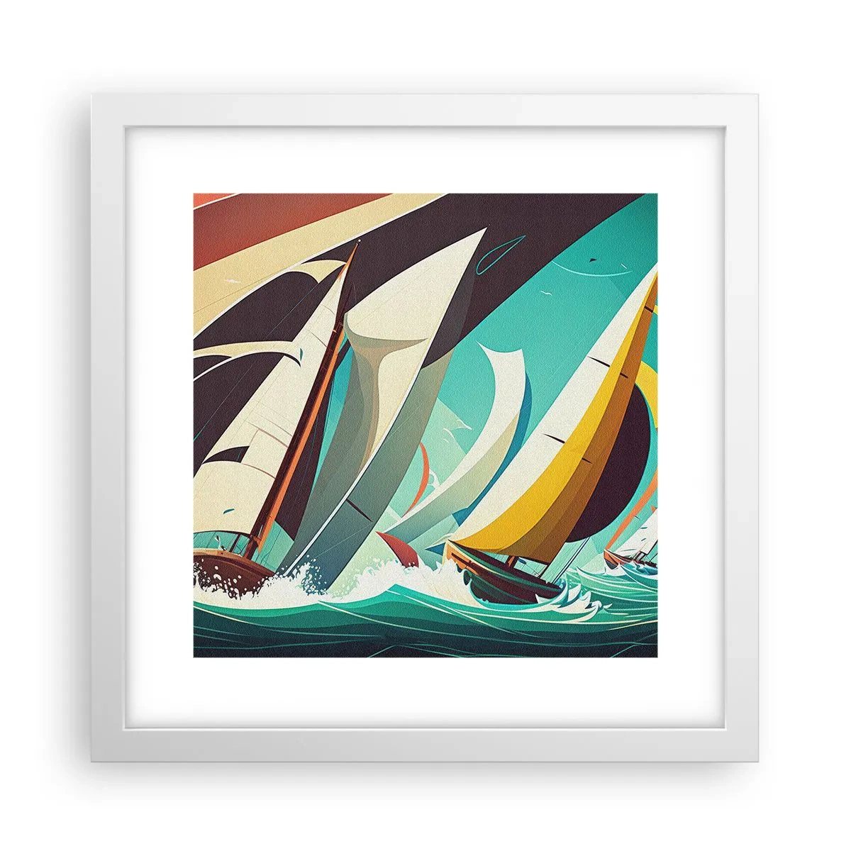 Plakát v bílém rámu - Jak vycházet s živly - 30x30 cm