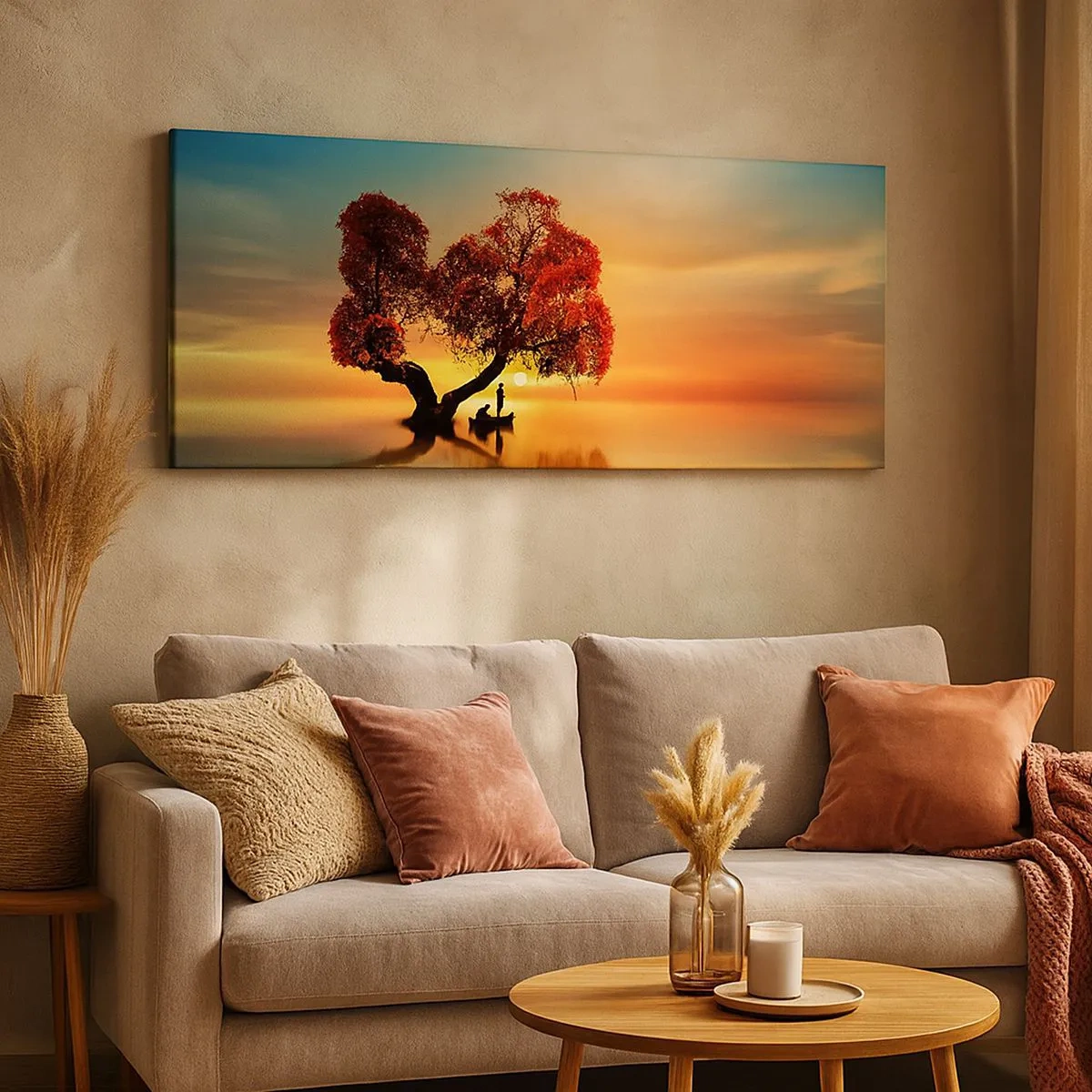 Obraz na plátně - Voda a ticho vesmíru - 100x40 cm