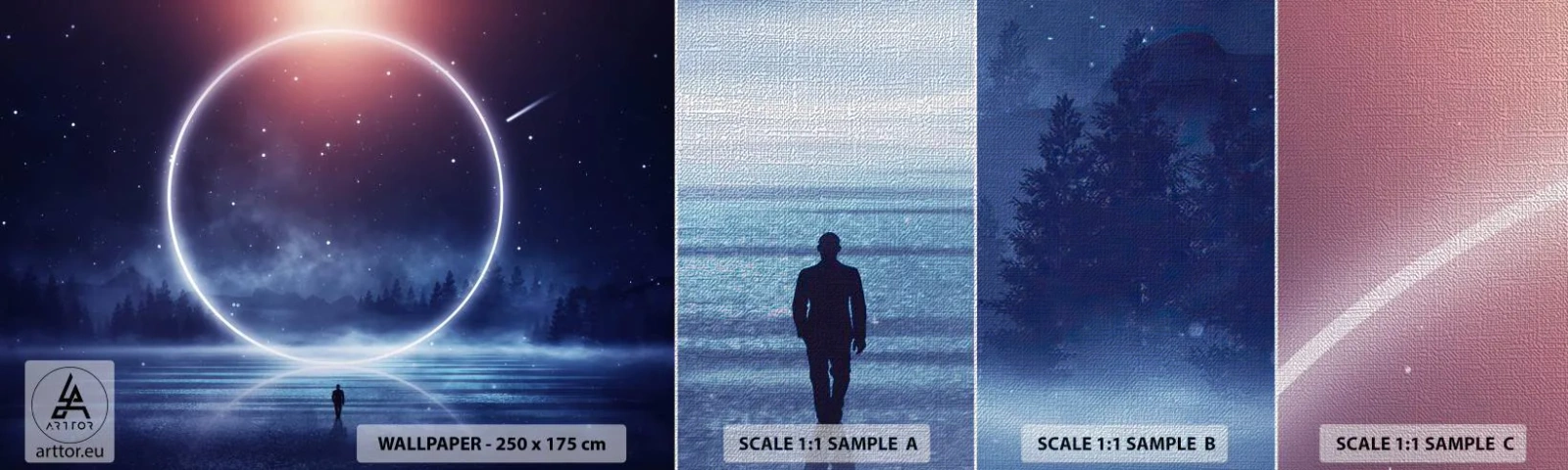 Vzor Fototapety Premium Canvas - Už jsou tady… - Fantazie, Kosmos, Krajina - 100x30 cm