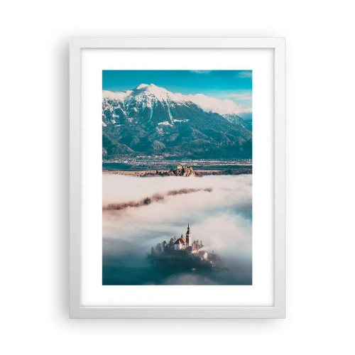 Plakát v bílém rámu - Začátek pohádky - 30x40 cm