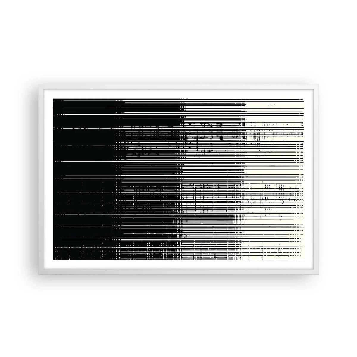 Plakát v bílém rámu - Vlny a vibrace - 91x61 cm