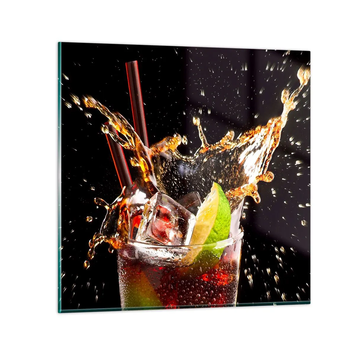 Obraz na skle - Radost a energie barev - 50x50 cm