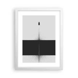 Plakát v bílém rámu - Přímo k cílu - 30x40 cm