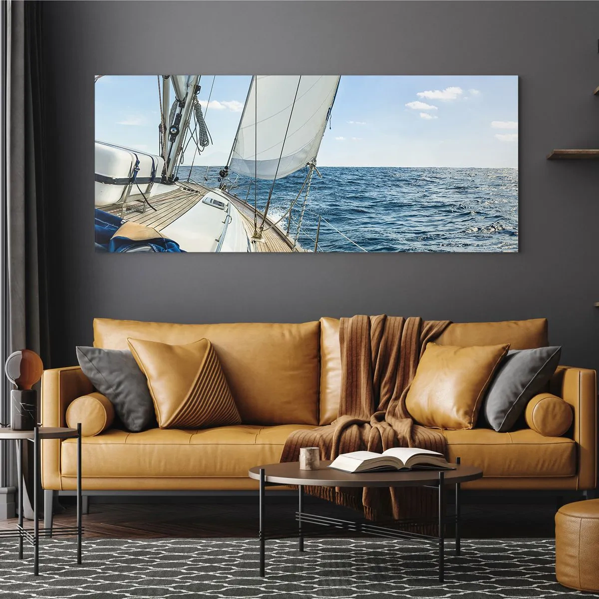 Obraz na skle - Ahoj, dobrodružství - 100x40 cm