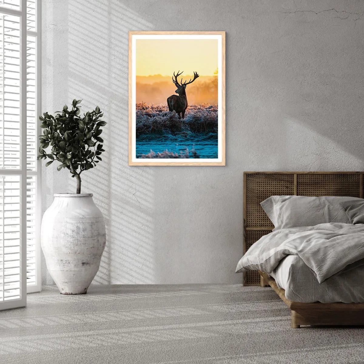 Plakát v rámu světlý dub - Korunován na svém panství - 30x40 cm