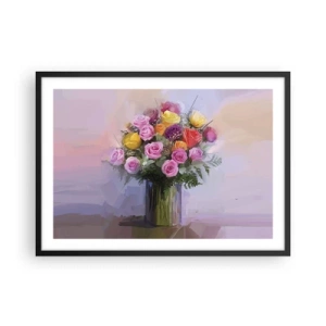 Plakát v černém rámu - Zachycená krása - 70x50 cm