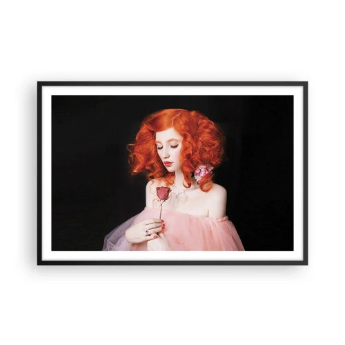 Plakát v černém rámu - V barokním stylu - 91x61 cm