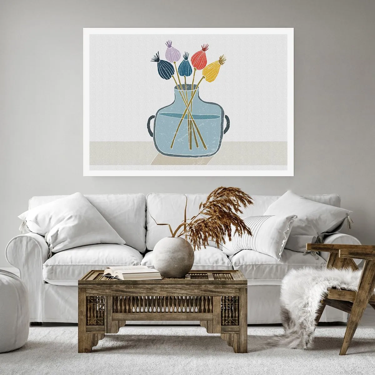 Plakát - Makové květy - 100x70 cm