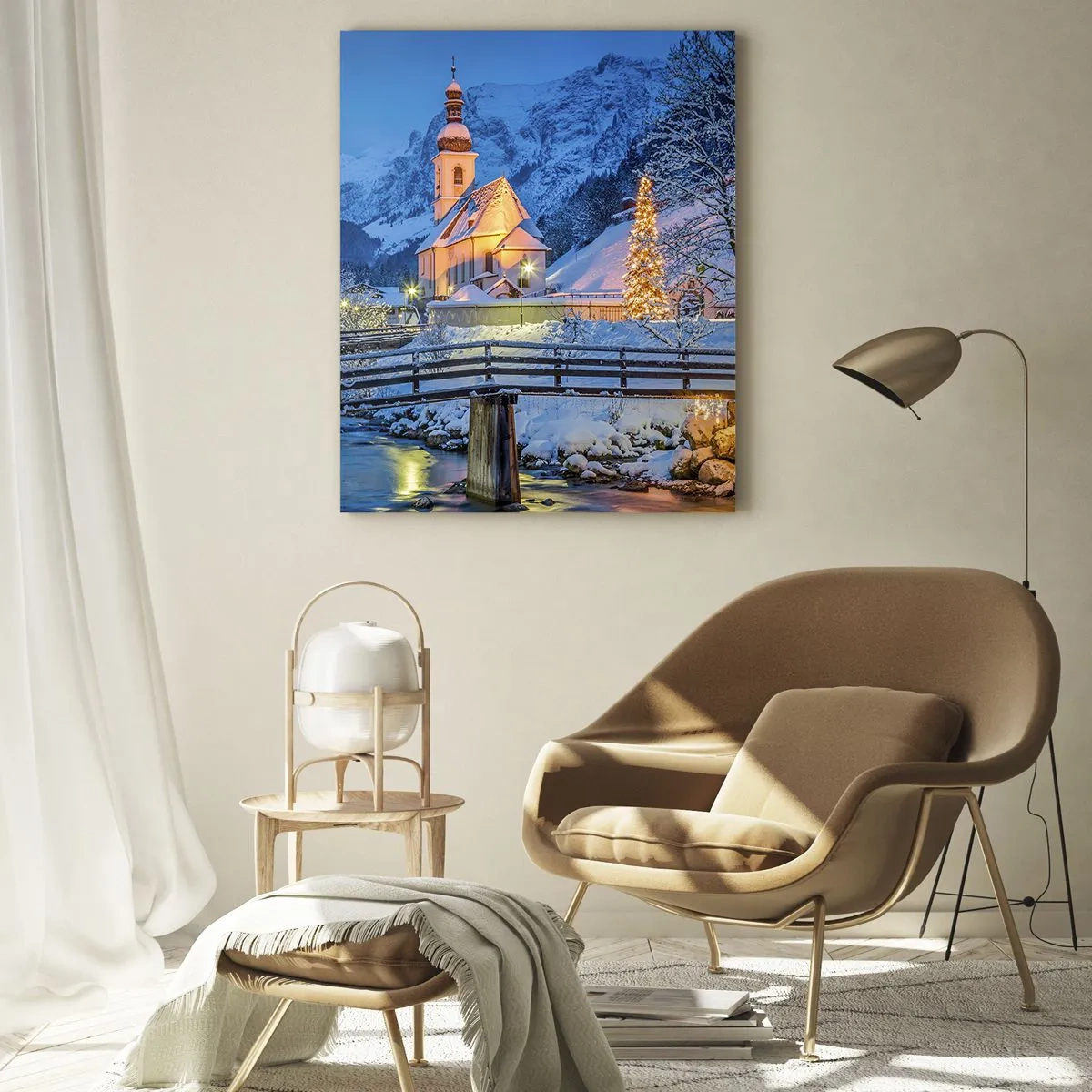 Obraz na skle - Duch Vánoc - 80x120 cm