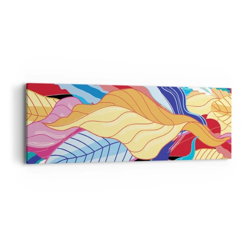 Obraz na plátně - Barevný nepořádek - 90x30 cm