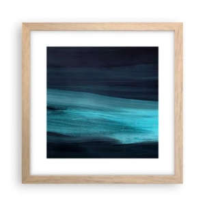 Plakát v rámu světlý dub - Pluj s proudem - 30x30 cm