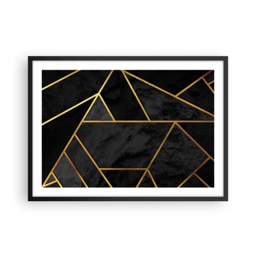 Plakát v černém rámu - Temnota a světlo - 70x50 cm