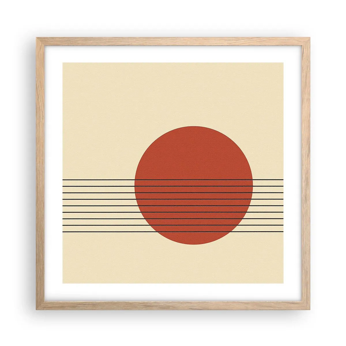 Plakát v rámu světlý dub - Pořád dokola - 50x50 cm