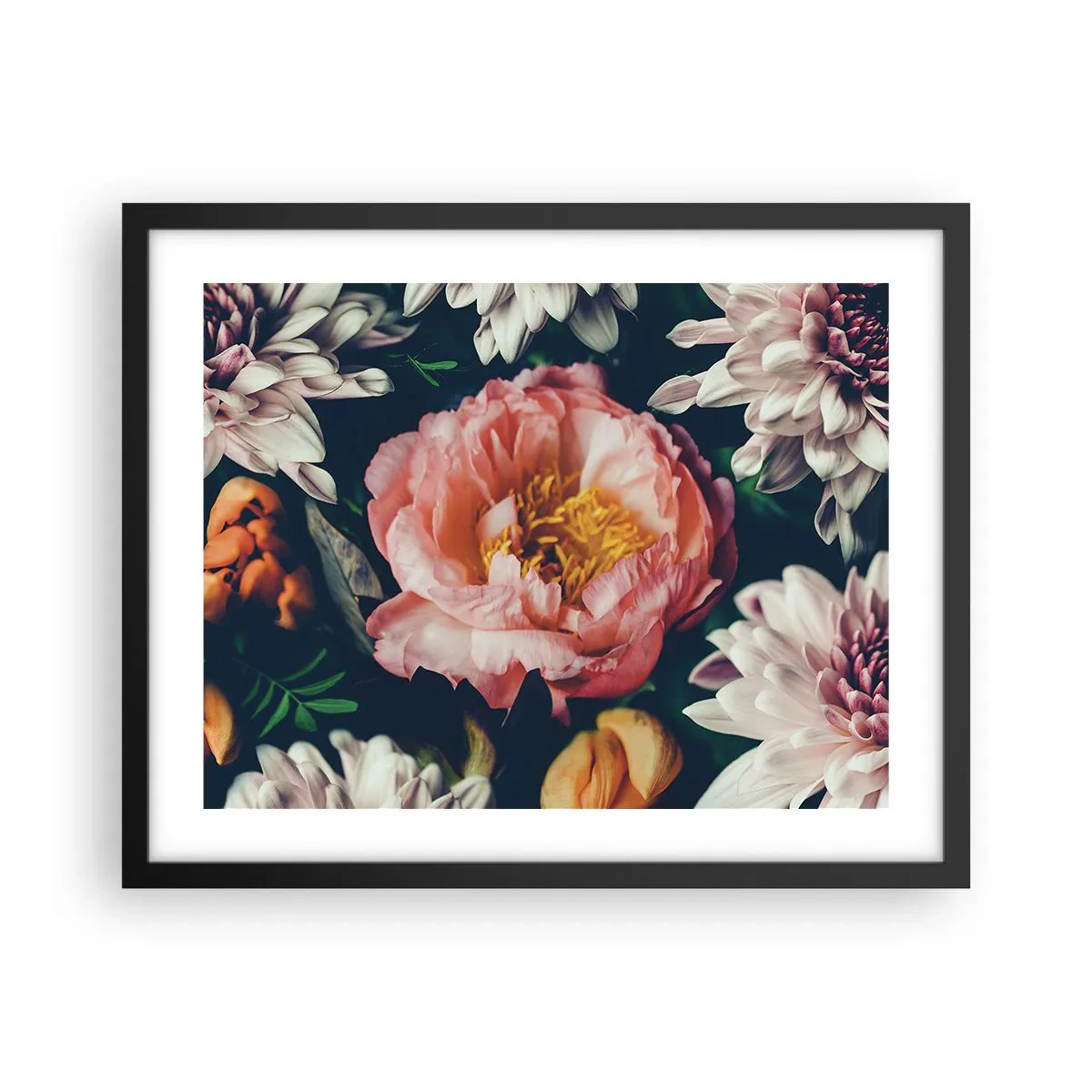 Plakát v černém rámu - S barokním přepychem - 50x40 cm