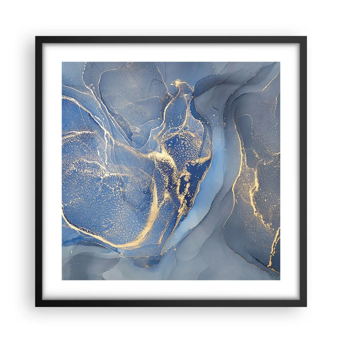 Plakát v černém rámu - Zlatý prach - 50x50 cm