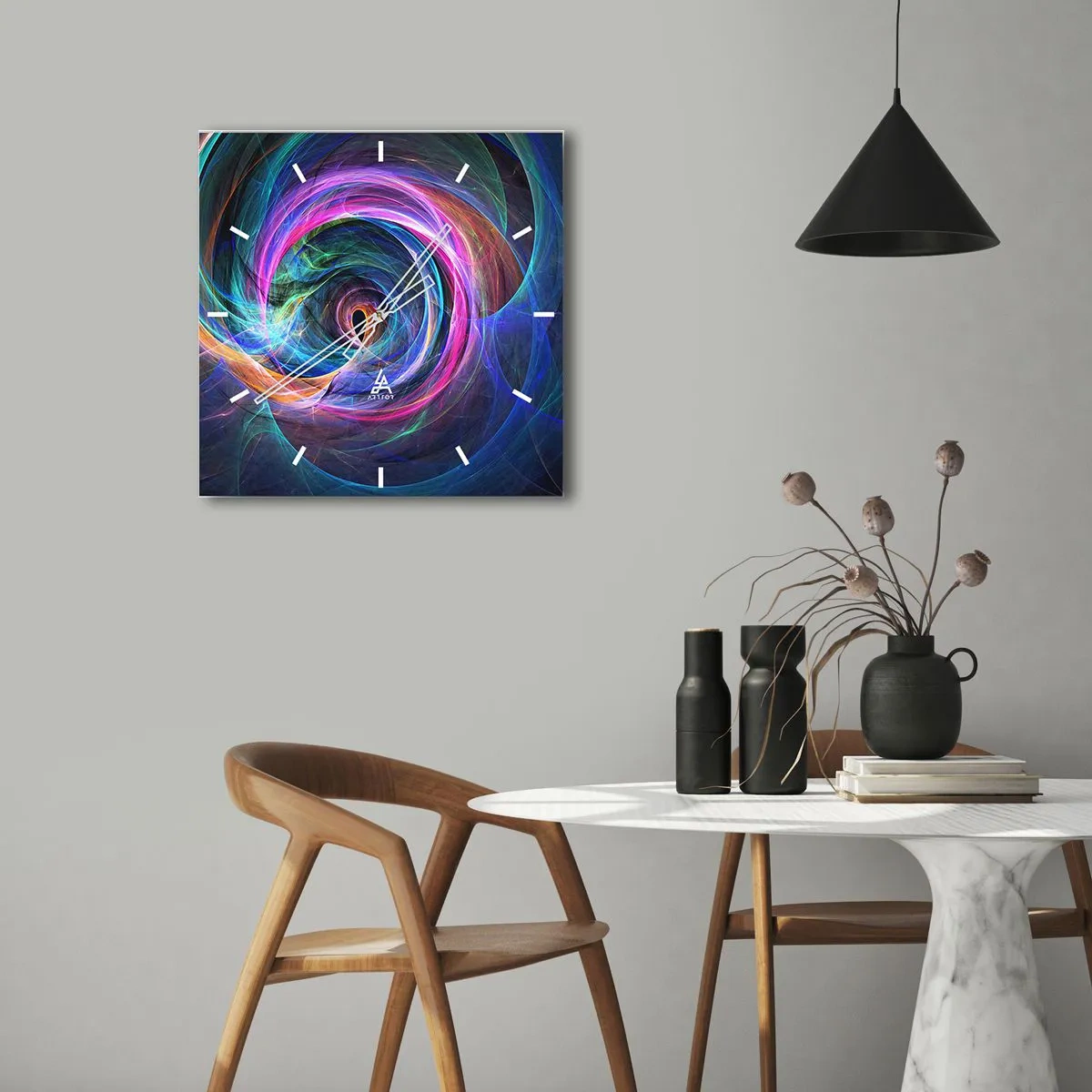 Nástěnné hodiny - Kam mě vedeš? - 30x30 cm