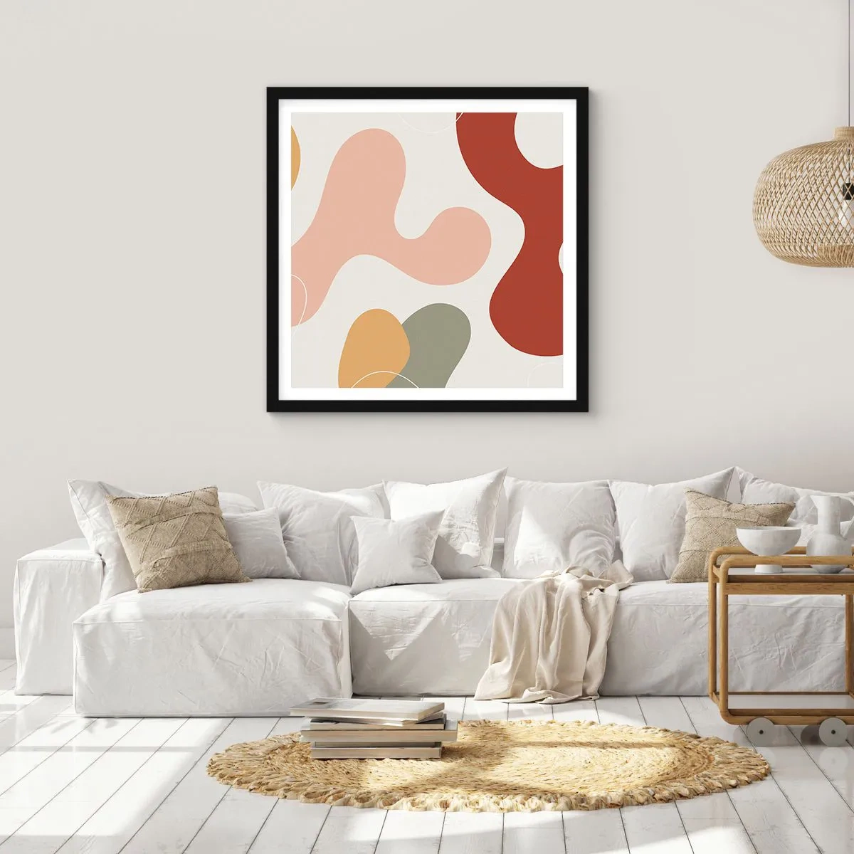 Plakát v černém rámu - Klikyháky - 50x50 cm
