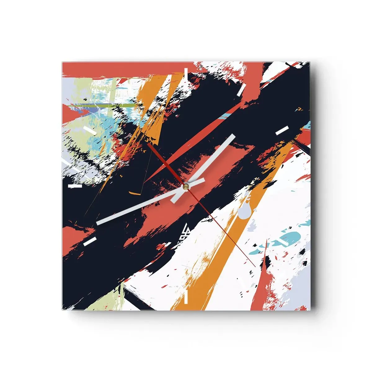 Nástěnné hodiny - Dynamická kompozice - 40x40 cm