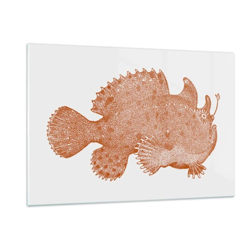 Obraz na skle - A nakonec ryba - 120x80 cm