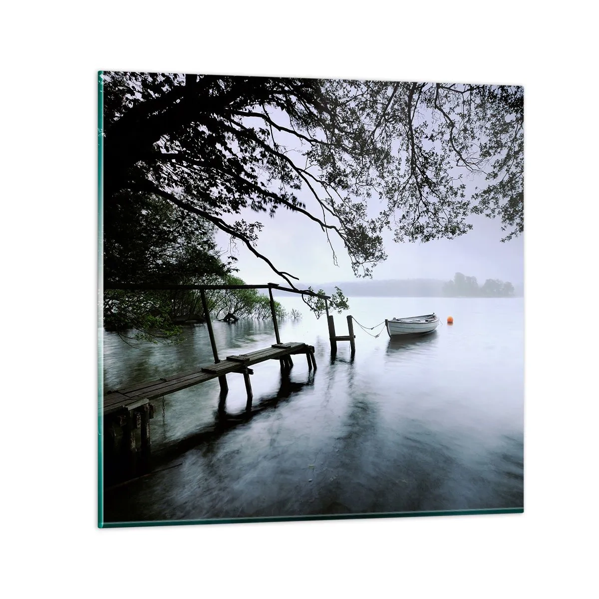 Obraz na skle - Už odpočíváš - 70x70 cm