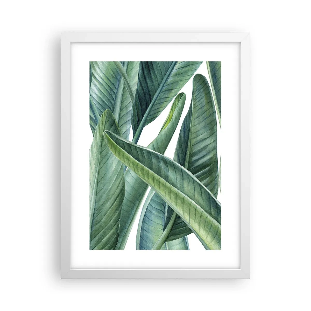 Plakát v bílém rámu - Prostě zelená - 30x40 cm