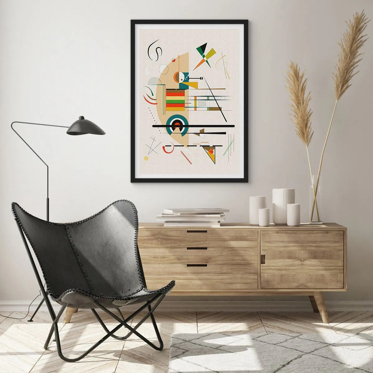 Plakát v černém rámu - A svět se směje - 50x70 cm